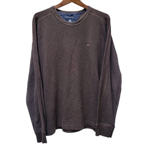 Tommy Hilfiger Men's Crewneck Long-Sleeves Thermal Shirt Size XL Excellent Cond